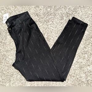 Men’s Black Pinstripe Pants NWT